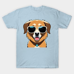 Cute dog with sun glasses T-Shirt